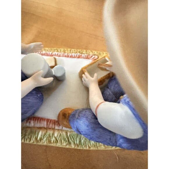 Home Interiors Gifts 1998 Denim Days "The Picnic #15321” picnic basket apple Kid - Picture 14 of 14